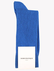 Democratique Socks Originals Fine Rib Adams Blue