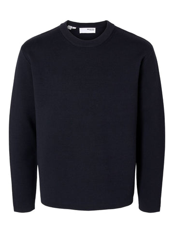 SLHMIKE LS KNIT RELAXED CREW NECK