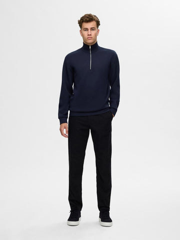 SLHEMANUEL SOFT ZIP HIGH NECK SWEAT