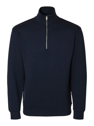 SLHEMANUEL SOFT ZIP HIGH NECK SWEAT