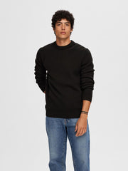 SLHDANE LS KNIT STRUCTURE CREW NECK