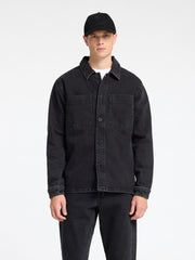 SLHJAKE 3072 BLK WASH OVERSHIRT