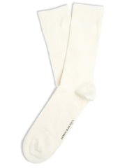 Democratique Socks Originals Fine Rib Off White